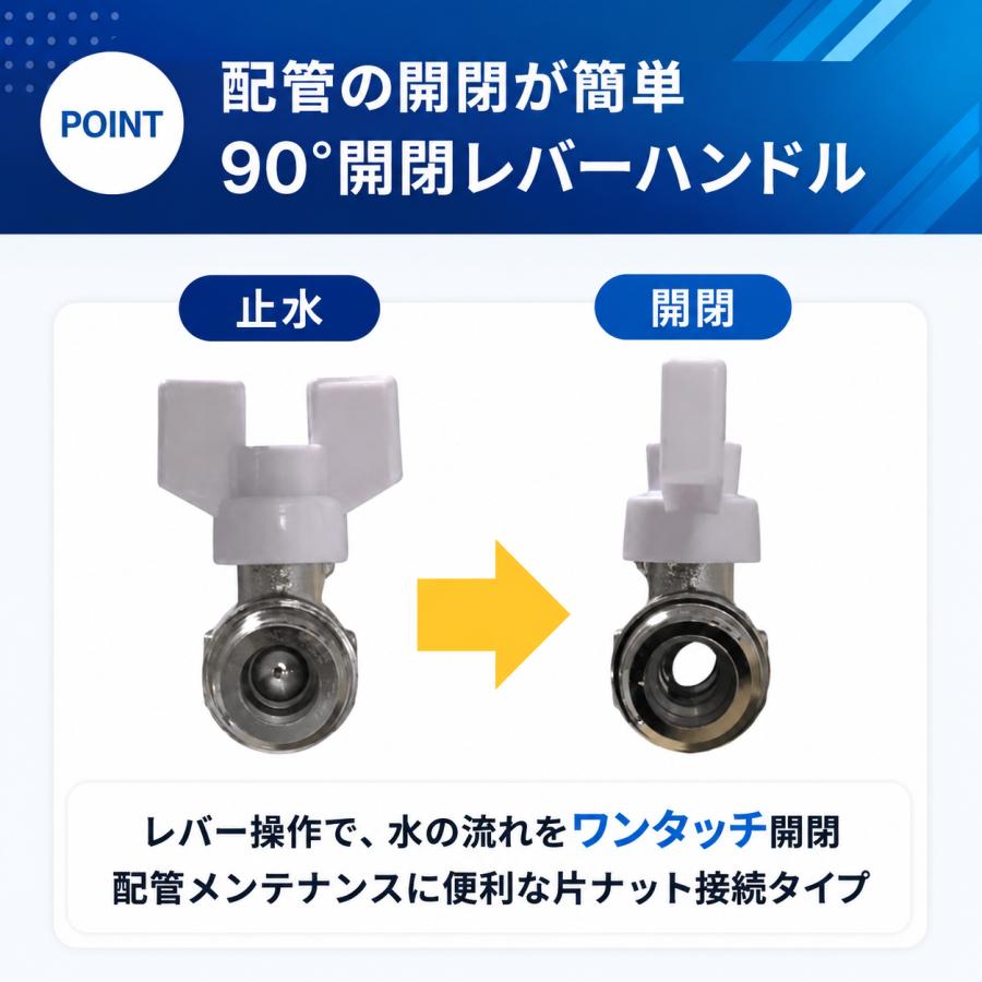 カクダイ（KAKUDAI） ボールバルブ 650-605-20 20A 片ナット付き 配管 