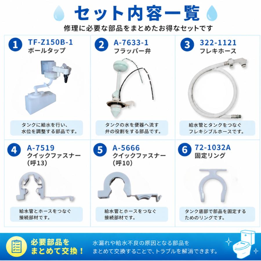 INAX アメージュZ フチレス ECO6 DT-Z150P ボールタップ TF-Z150B-1
