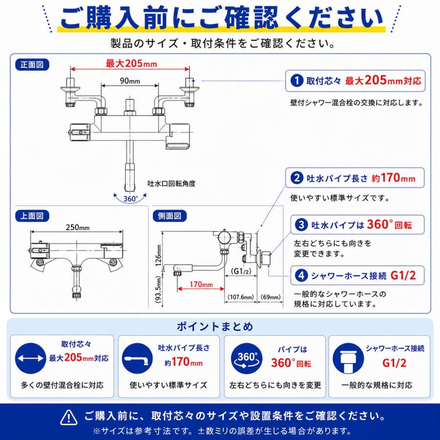 カクダイ 173-071 サーモスタットシャワー混合栓 浴室用 シャワー水栓