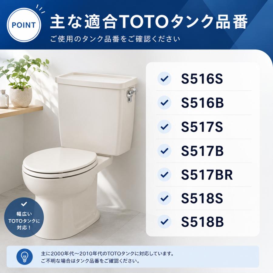 TOTO 密結パッキン TH91447S 密結ボルト TS516DS S516B S517B S518B