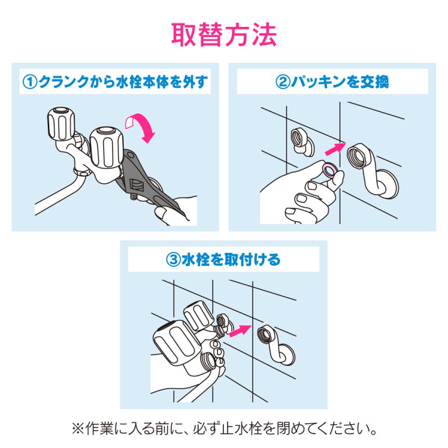 ガオナ 混合栓クランク用パッキン G3 4 2枚入り Ga Hg027 Pk012 サンワnet 通販 Yahoo ショッピング