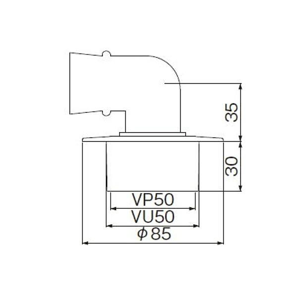 ミヤコ 洗濯機排水金具　M44FPL｜sanwayamashita｜02