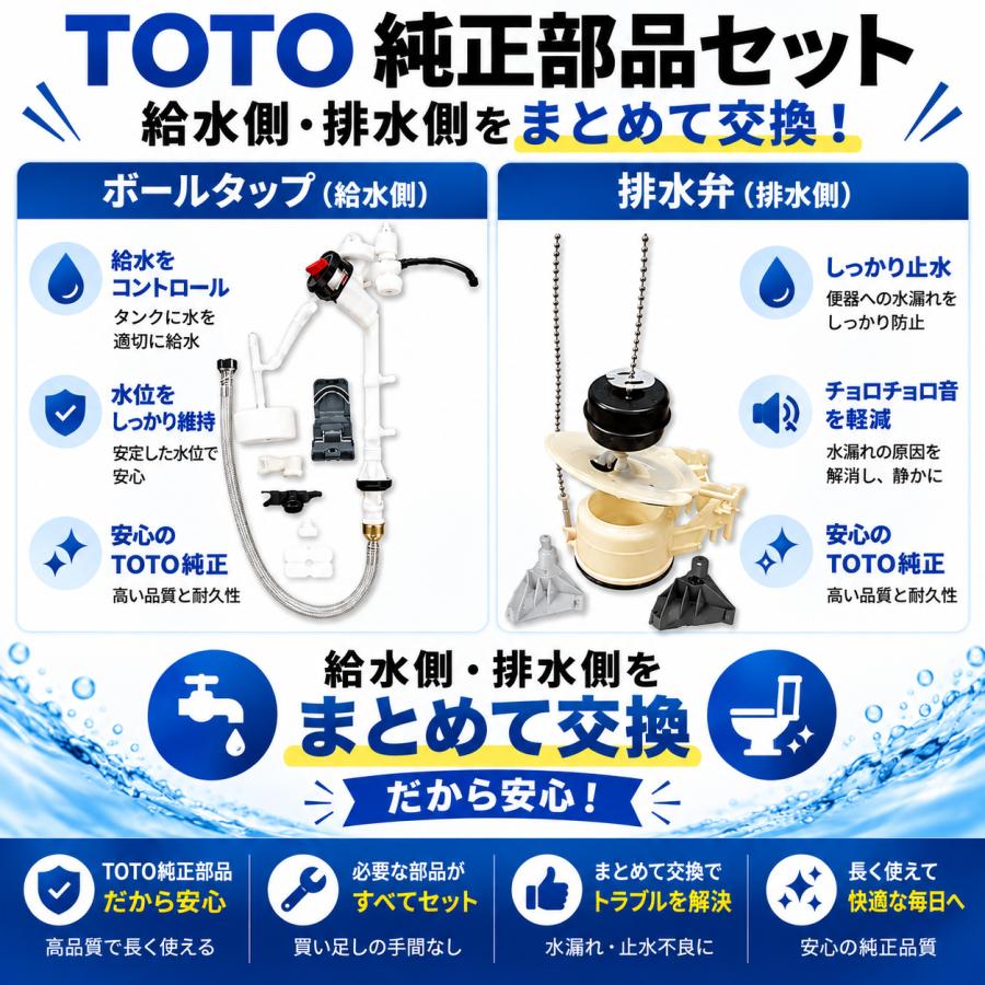 TOTO TOTO HH06005SR ボールタップ HH08008Z セット SH670BA SH671BA