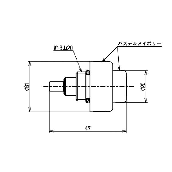 TOTO T60PN型用押しボタン部　TH336｜sanwayamashita｜02