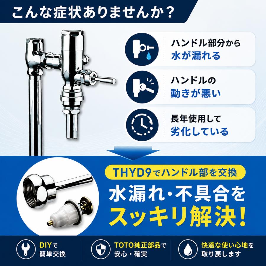TOTO TOTO THYD9 フラッシュバルブ ハンドル部 TV750 TV550型対応 大