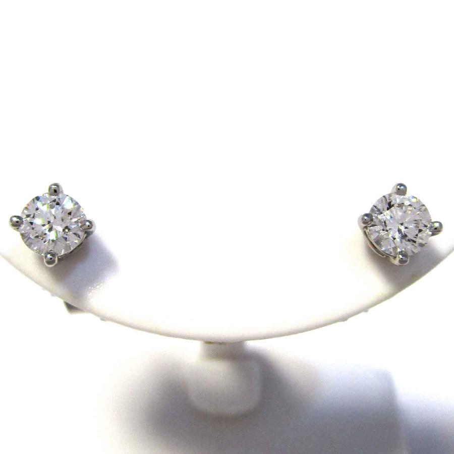 ティファニー ピアス ソリティア ダイヤモンドスタッド Pt950 中古  