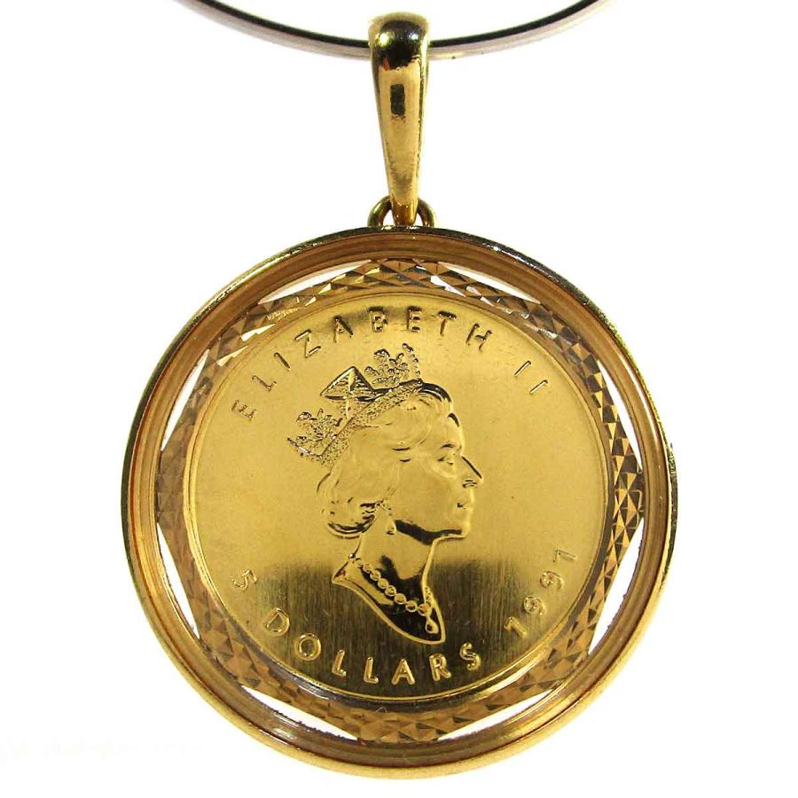 ノーブランド ペンダント メイプルリーフ金貨1/10oz 999.9/K18 中古  
