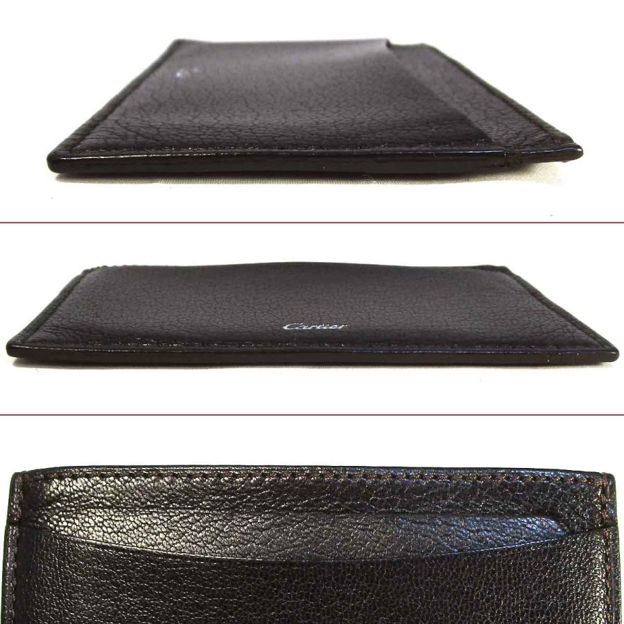 カルティエ カードケース L3001043 マスト カードホルダー 黒 中古