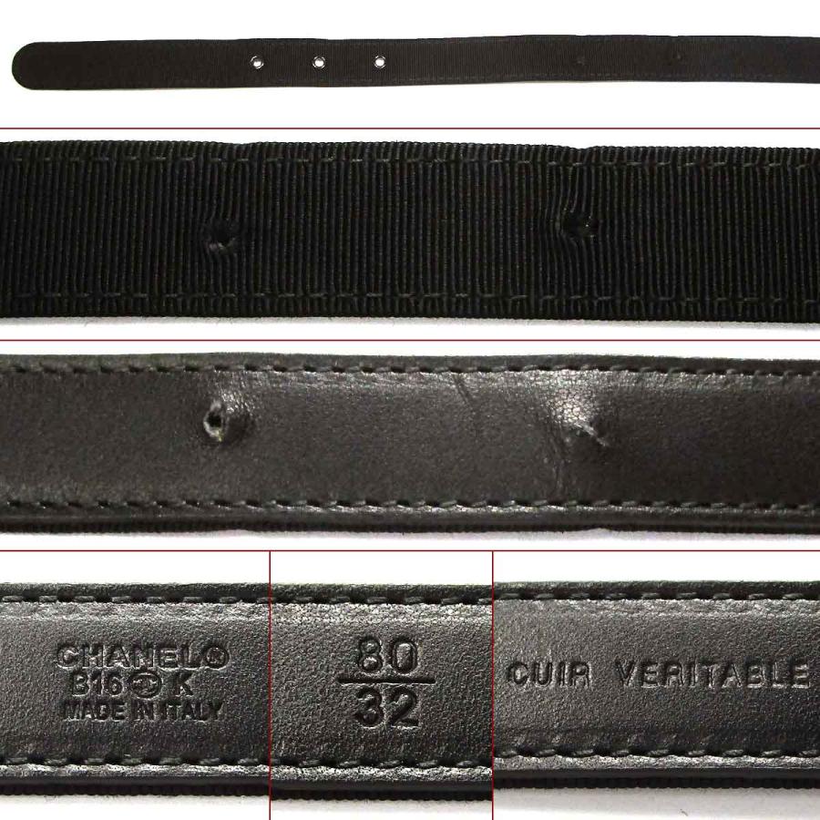 シャネル ベルト B16K ココマーク ラインストーンベルト 黒系 中古 グレード：AB サンヤ質店 |  | 03
