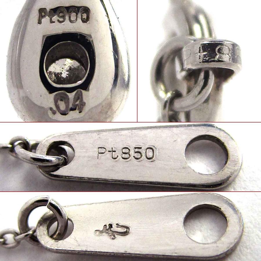 ノーブランド レディースネックレス ダイヤモンド Pt850/Pt900 中古 グレード：リサイクル・洗浄のみ サンヤ質店_4