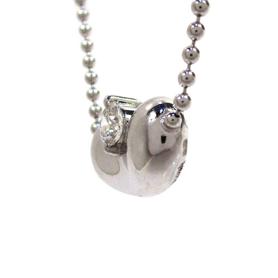 D＆D144 レディースネックレス ダイヤモンド（ビーン） Pt900 中古