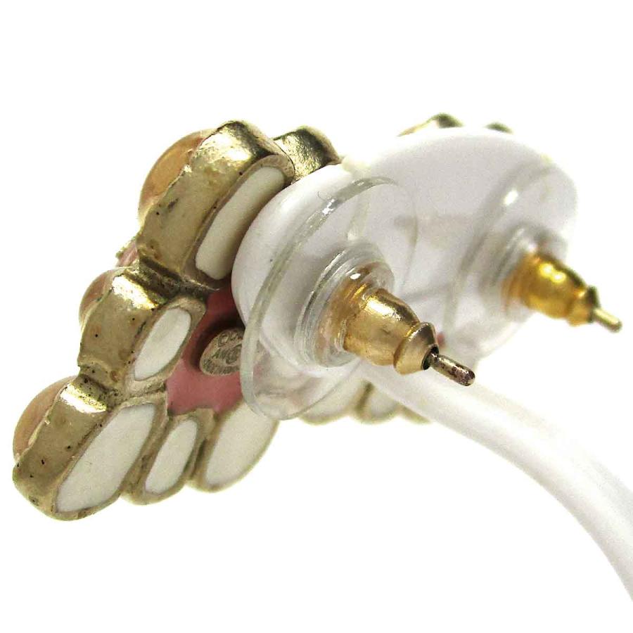 シャネル アクセサリー A16C フラワーモチーフピアス オフホワイト/ゴールド 中古 グレード：A サンヤ質店の画像