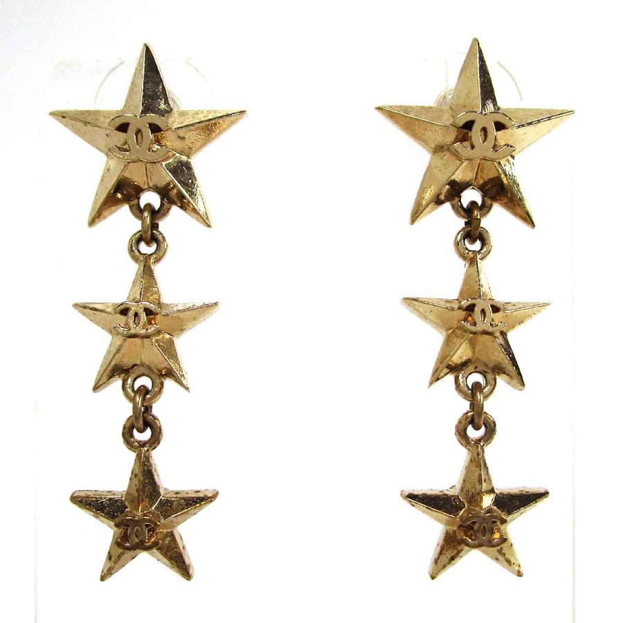 シャネル アクセサリー A17C ココスターピアス ブロンズ系 中古 グレード：A サンヤ質店 | 