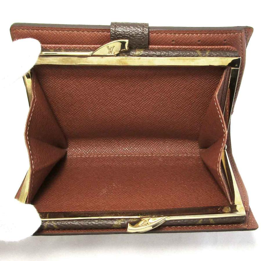 ルイヴィトン がまぐち財布 M61663 モノグラム ポルトモネ・ビエ・ヴィエノワ 茶系 中古 グレード：A サンヤ質店の画像