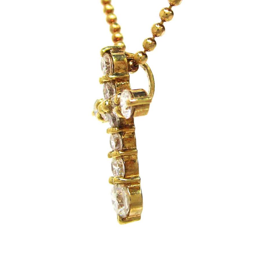 ノーブランド ネックレス ダイヤモンド/クロス K18 中古 グレード