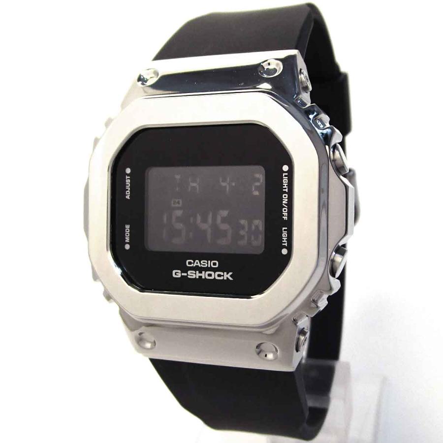 ＜中古品＞　CASIO　GｰSHOCK（GM-S5600-1JF） カシオ スポーツウォッチ GM-S5600-1JF G-SHOCK メタルベゼル ボーイズ