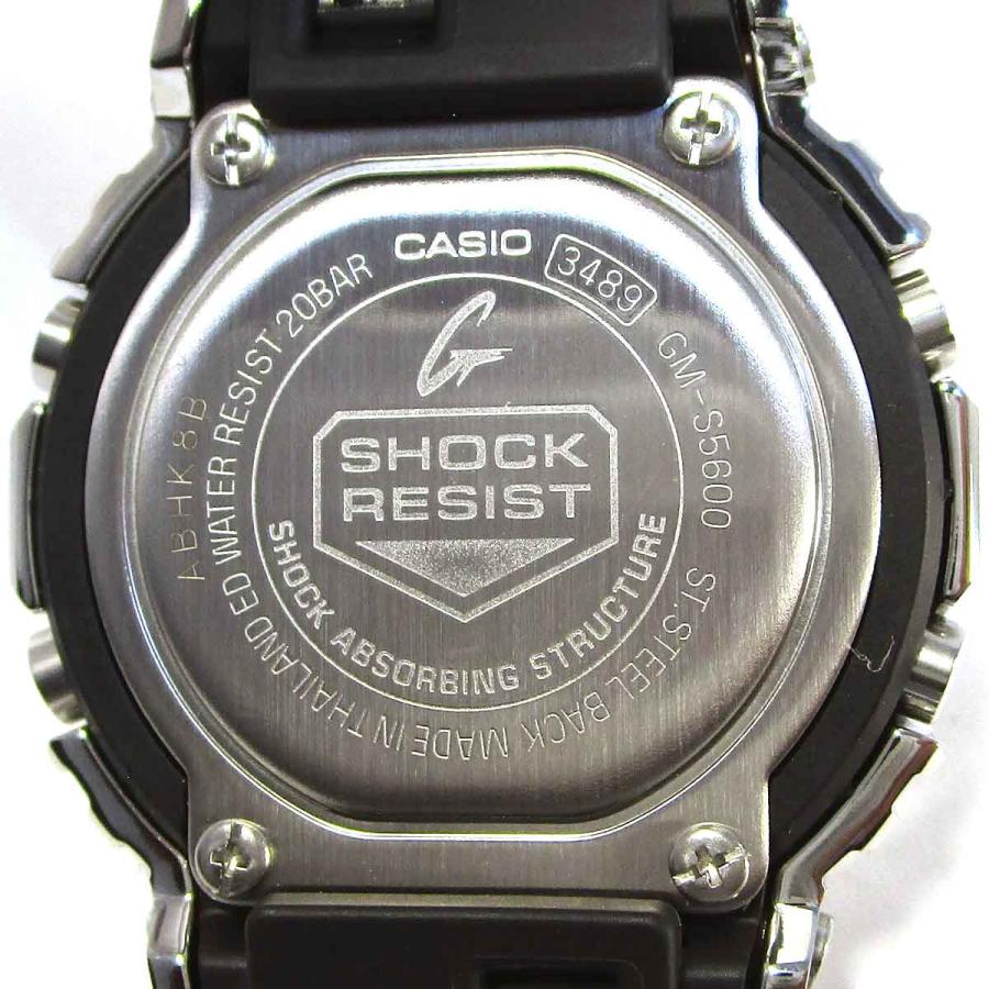 ＜中古品＞　CASIO　GｰSHOCK（GM-S5600-1JF） カシオ スポーツウォッチ GM-S5600-1JF G-SHOCK メタルベゼル ボーイズ