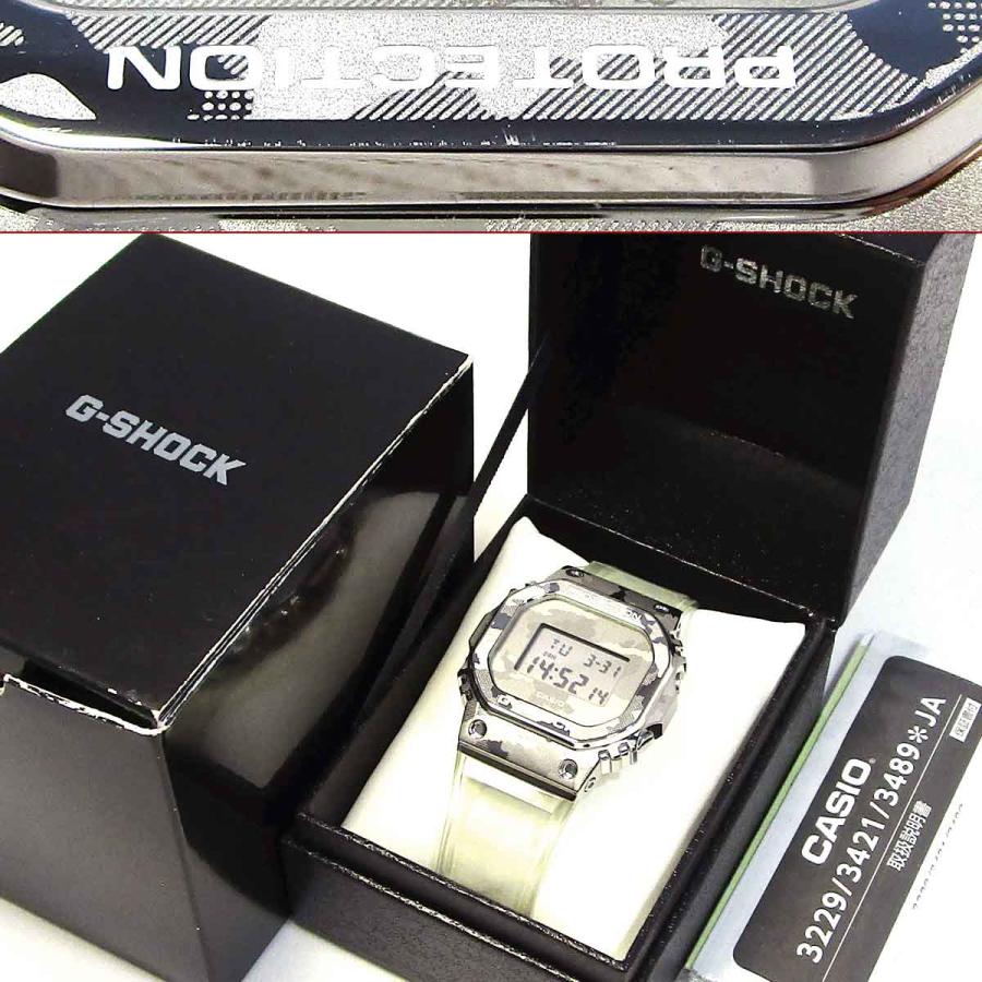 カシオ G-SHOCK GM-5600SCM 5600系 クリア カモフラ メタルベゼル 中古