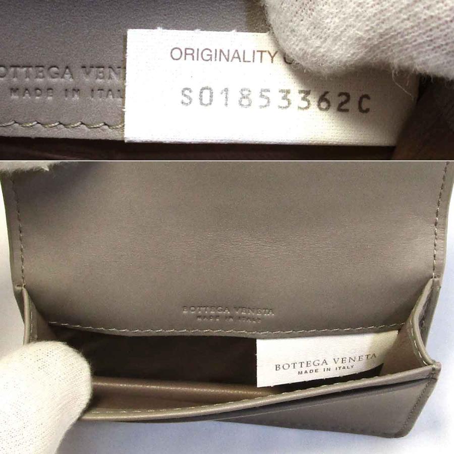 ボッテガヴェネタ 名刺入れ イントレチャート カードケース グレー系