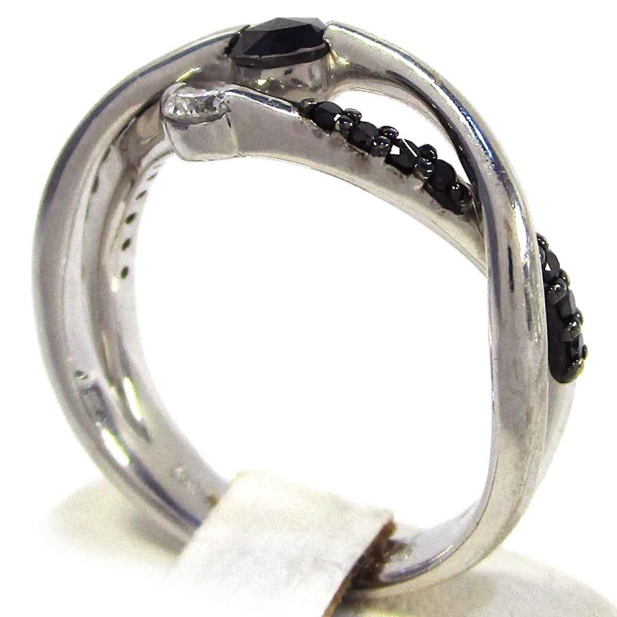 ノーブランド レディースリング ダイヤ/ブラックダイヤ K18WG 中古 グレード：リサイクル・洗浄のみ サンヤ質店_3