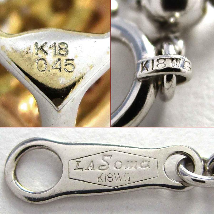 ノーブランド レディースネックレス ダイヤモンド K18 中古 グレード：リサイクル・洗浄のみ サンヤ質店_4