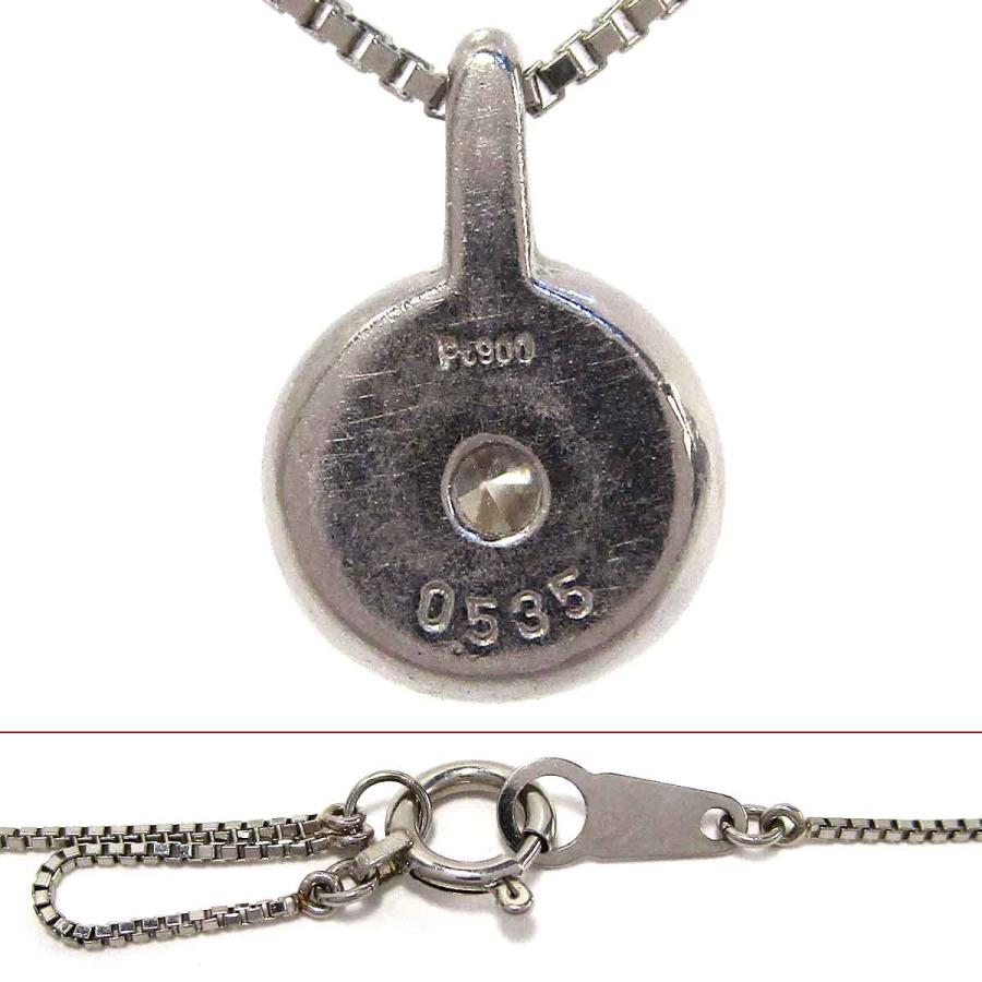 ノーブランド レディースネックレス 一粒ダイヤモンド Pt850/Pt900 中古 グレード：リサイクル・洗浄のみ サンヤ質店_3