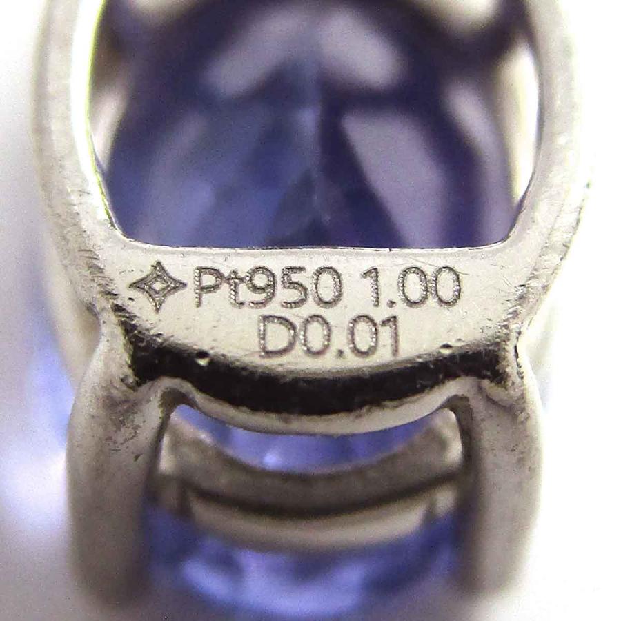 ノーブランド レディースペンダント タンザナイトダイヤ Pt950 中古 