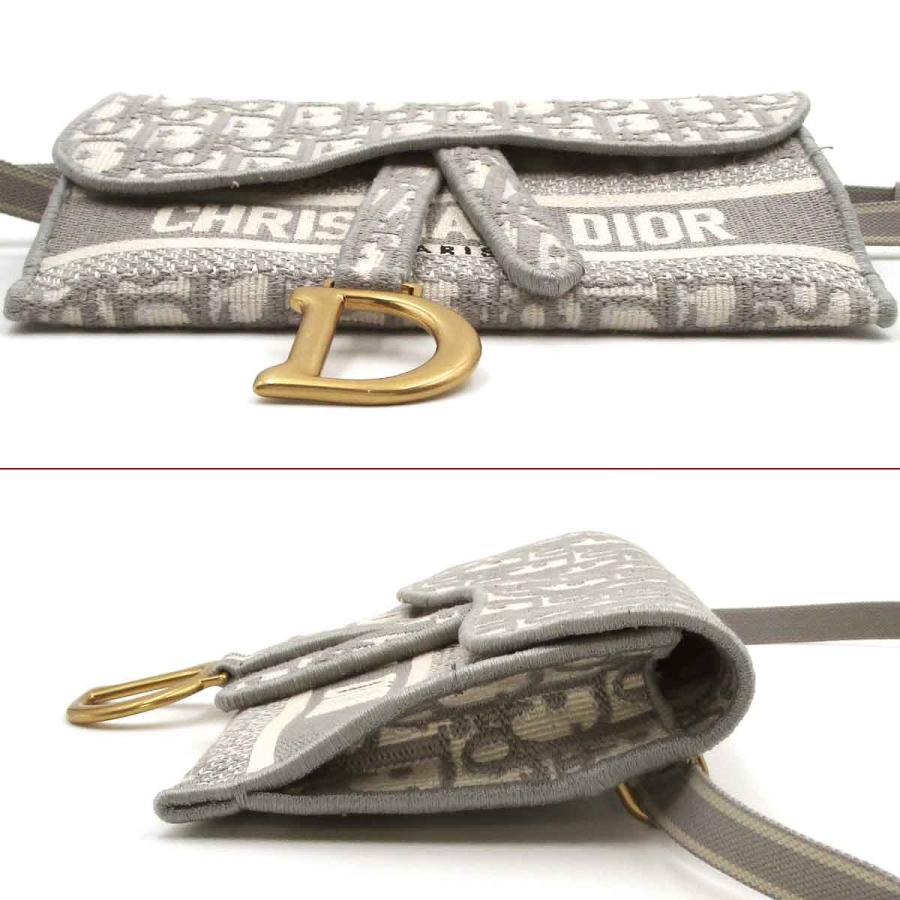 完売品 SAPEur サプール ボディバッグ ポーチ オリーブ 美品 クリスチャン・ディオール ポーチ オブリーク サドルスリムポーチ