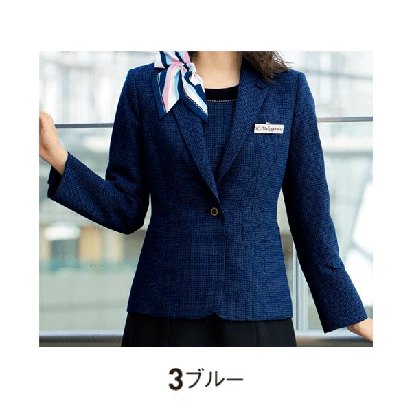 ジャケット　enjoieアンジョア　81735　事務服　17号から19号　SALEセール　22AW