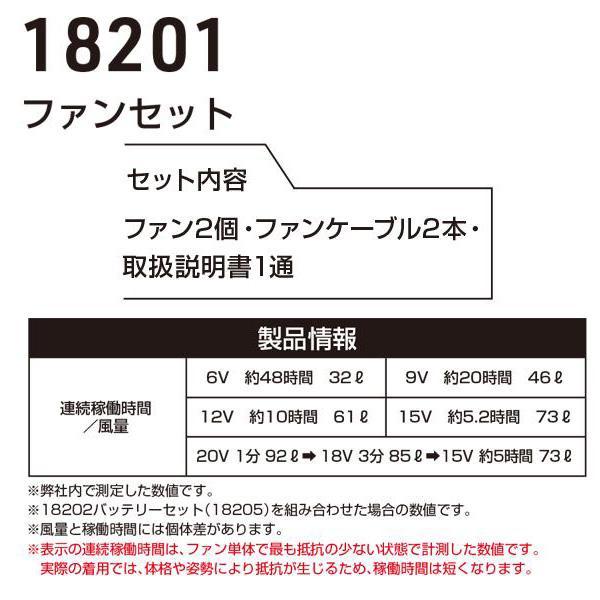 【2023年20V】18200 ファンとバッテリーセット 桑和 SOWAソーワ G.G. 作業服 作業用SALEセール23SS｜sanyo-apparel｜03