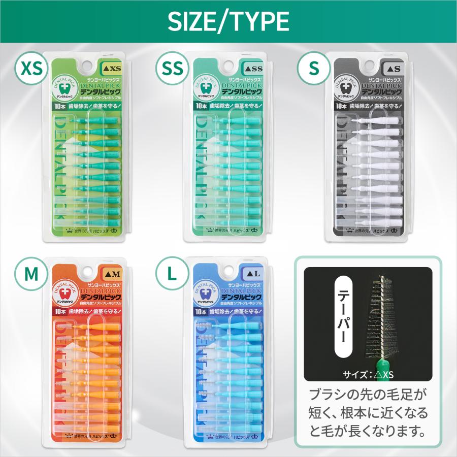 NEWデンタルピック 歯科用 ― テーパー（三角形）△SS(ピーコック