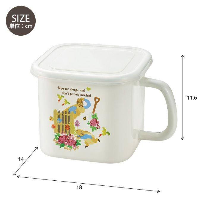 保存容器 ストックポット ピーターラビット 蓋付き 琺瑯 ホーロー 角型 味噌ポット 持ち手付 フードパック ストッカー タッパー コンテ 冷蔵庫 M5 Mgkah さんじょうインテリア 通販 Yahoo ショッピング