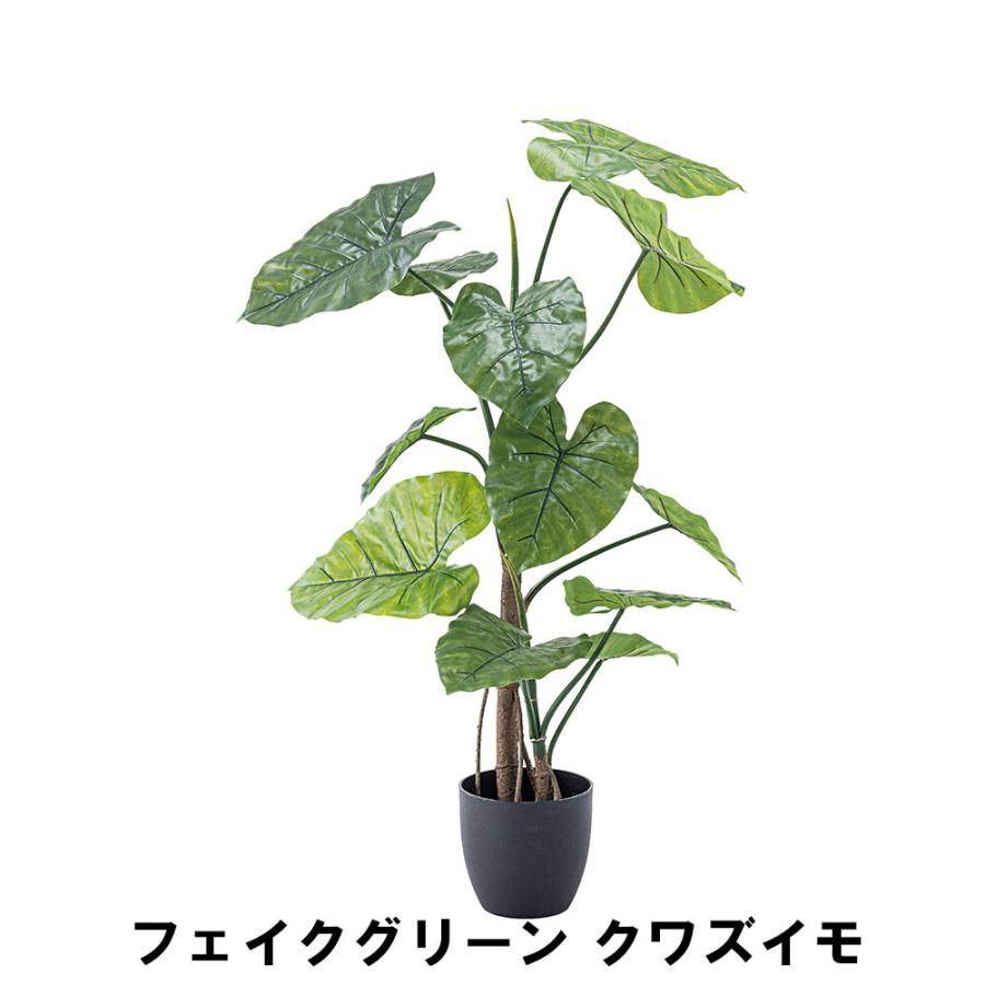 値下げ フェイクグリーン クワズイモ 幅57 奥行57 高さ117cm 造花 人工観葉植物 ガーデン ガーデン用品