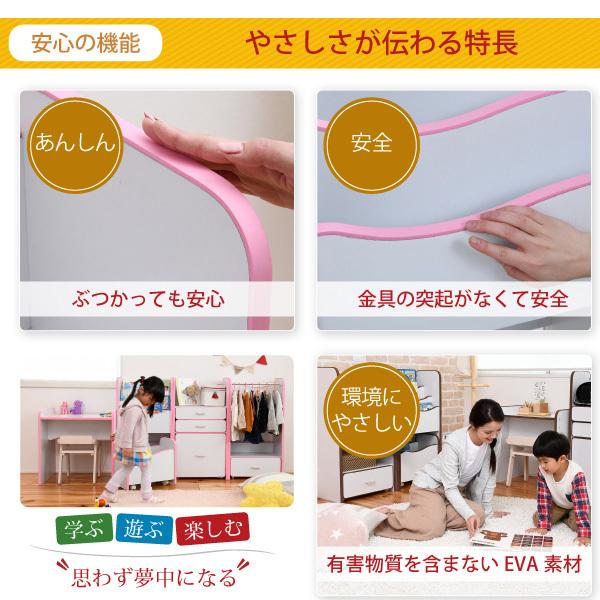 値下げ こども絵本ラック キャスター付きラック おもちゃ絵本ラック３段 絵本棚 ソフトエッジで安全なキッズ 幅48 奥行29 高さ90 えほんだな_3