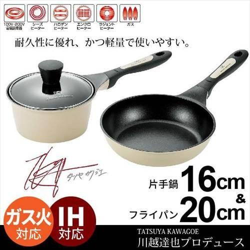 フライパンセット Ih フライパン cm 片手鍋 16cm フッ素加工 軽量 川越達也 炒め鍋 鍋 なべ 味噌汁 鍋セット 一人暮らしセット 軽い 調理器具 キッチンツール M5 Mgkym4392 さんじょうインテリア 通販 Yahoo ショッピング