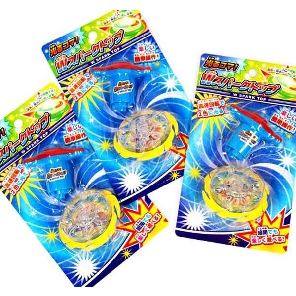 光るコマWダブルスパークトップ12個セット（光るおもちゃ