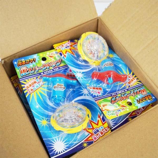 光るコマWダブルスパークトップ12個セット（光るおもちゃ
