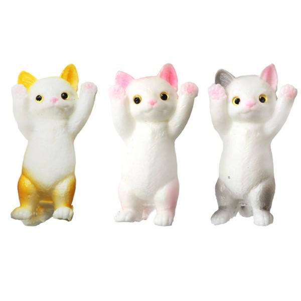 ぷるるんお手上げ ネコちゃん 12個セット sy4969 おもちゃ 縁日 景品