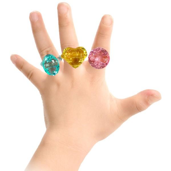 キラキラ クリスタル リング 100個セット sy5330 おもちゃ 景品 お祭り