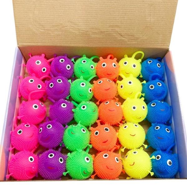 光る ピカピカ スマイル ミニヨーヨー 30個セット sy5337 夏祭り