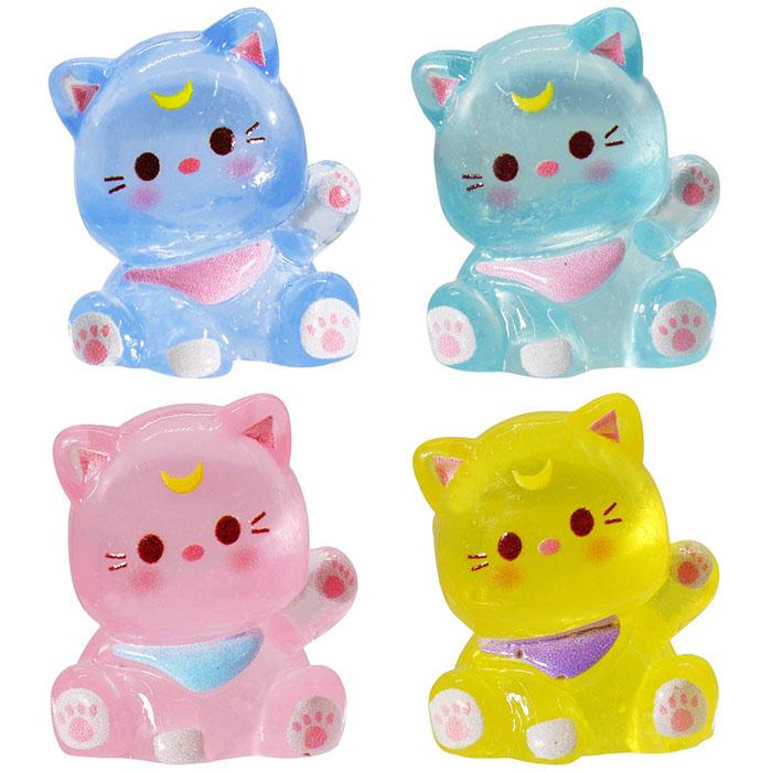 おすわり 蓄光 ネコちゃん マスコット 30個セット sy5457 ゆうパケット