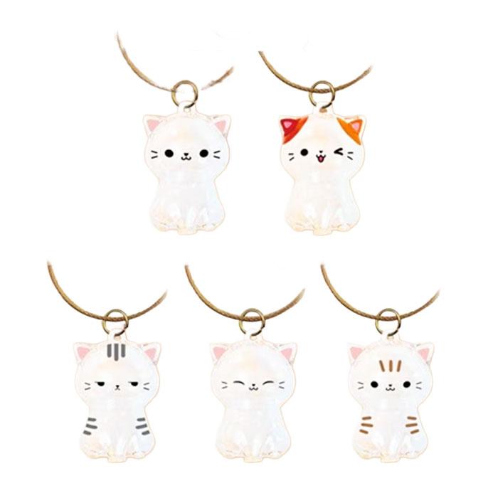 にゃんこのタイムカプセル 10個セット 猫 毛 キーホルダー ストラップ
