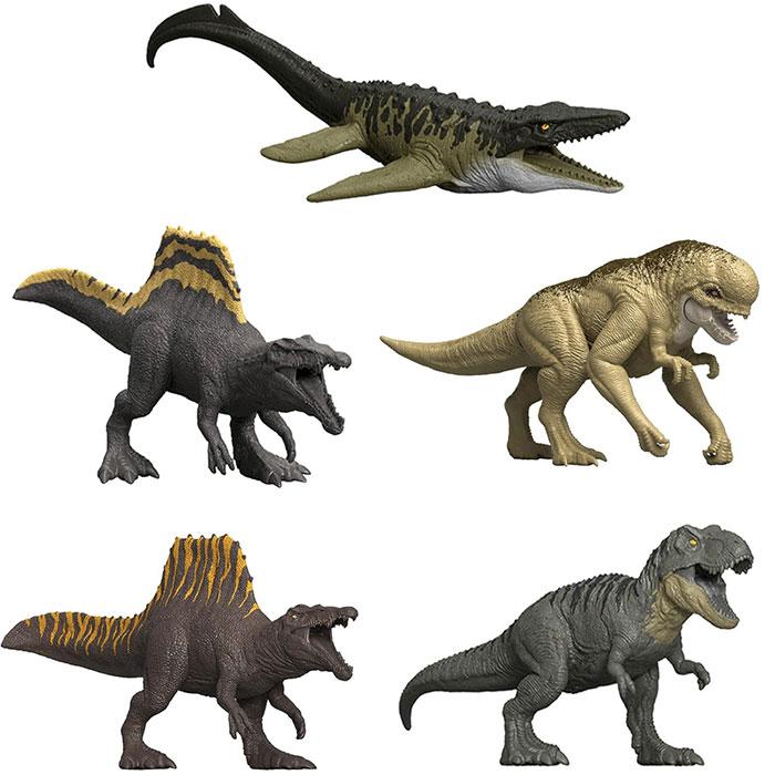ジュラシックワールド 恐竜フィギュア 3体セット　マテル社 MATTEL（マテル） ジュラシック・ワールド GWP38 ミニフィギュア