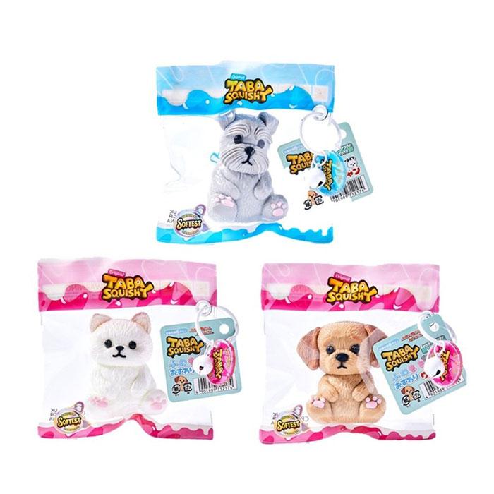 TABA SQUISHY ふわもち おすわり ワンニャン 6個セット : おもちゃの