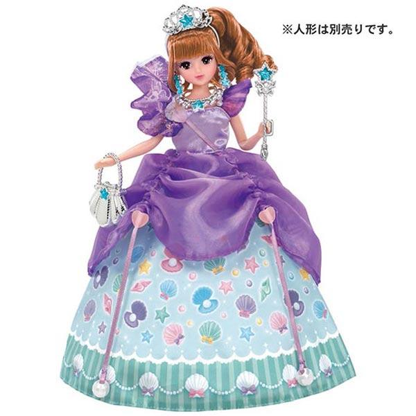 よ*よ様 リカちゃんハンドメイド服　ふんわり紫とピンクのドレス よ*よ様 リカちゃんハンドメイド服 ふんわり紫とピンクのドレス