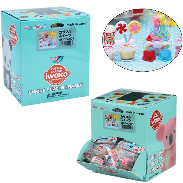 イワコー おもしろ消しゴム カラフルスイーツ 60個セット