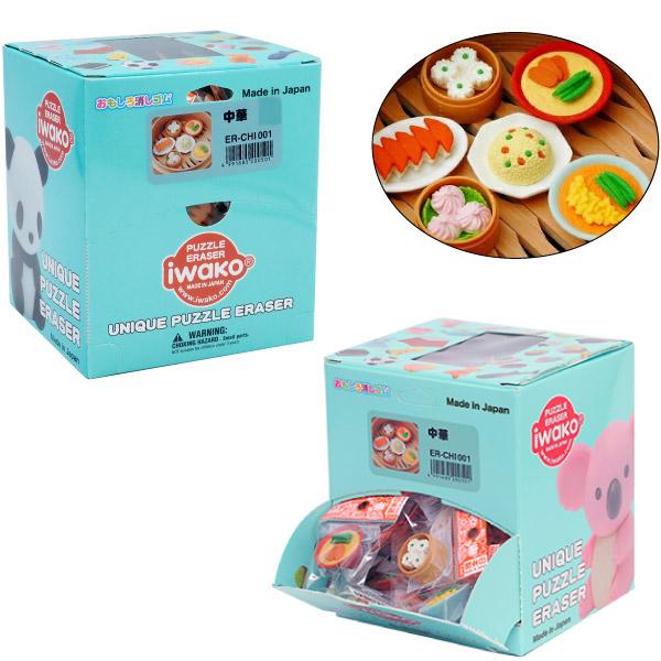 イワコー おもしろ消しゴム 中華 60個セット : おもちゃの三洋堂
