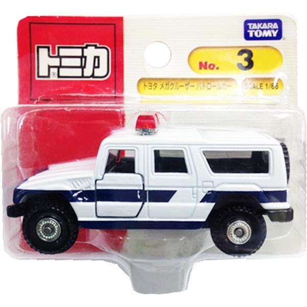 トミカミニカー No 03 トヨタメガクルーザーパトロールカー ブリスター 6309 おもちゃの三洋堂 通販 Yahoo ショッピング