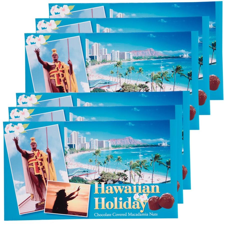 送料無料 ハワイお土産 ハワイアンホリデー マカデミアナッツ チョコレート 6箱セット 3005 三洋堂 海外 国内土産 旅行用品 通販 Yahoo ショッピング