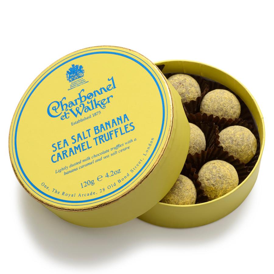 シャルボネル エ ウォーカー シーソルト バナナキャラメル トリュフ チョコレート 0328 5400円以上で送料無料 三洋堂 海外 国内土産 旅行用品 通販 Yahoo ショッピング